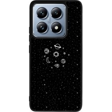 Coque Xiaomi 14T Pro - Silicone rigide noir Space Doodle