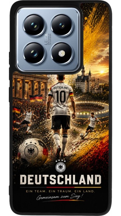 Xiaomi 14T Pro Case Hülle - Silikon schwarz Fussball Deutschland splash 2026