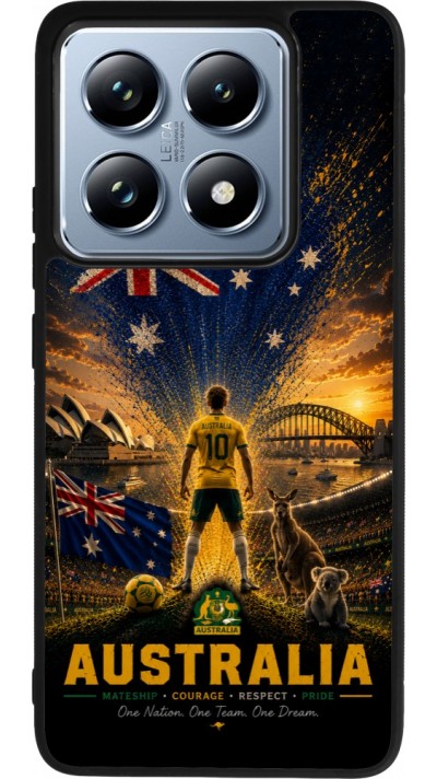 Xiaomi 14T Pro Case Hülle - Silikon schwarz Fussball Australien splash 2026