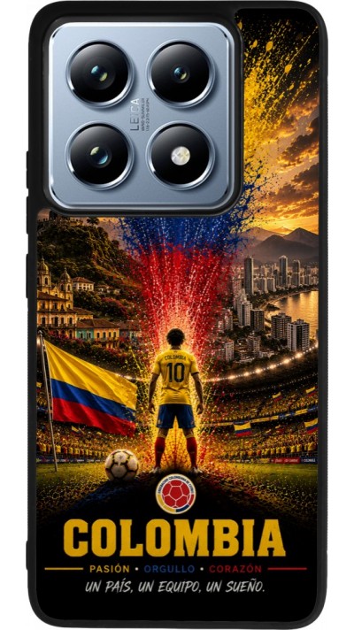 Xiaomi 14T Pro Case Hülle - Silikon schwarz Fussball Kolumbien splash 2026