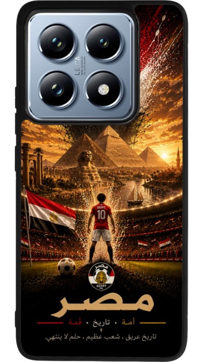 Xiaomi 14T Pro Case Hülle - Silikon schwarz Fussball Ägypten splash 2026