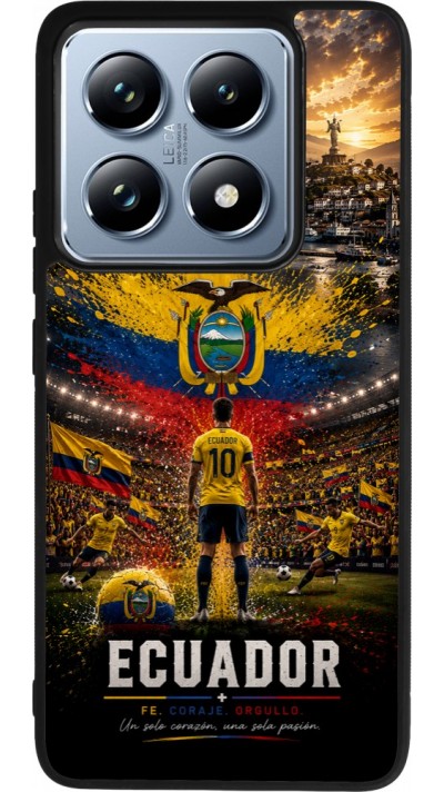 Xiaomi 14T Pro Case Hülle - Silikon schwarz Fussball Ecuador splash 2026