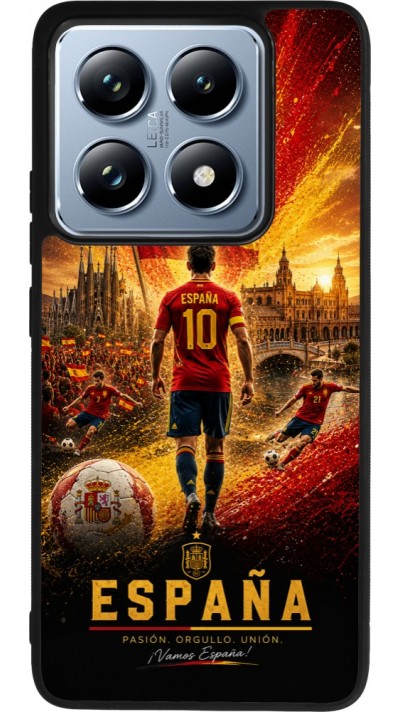 Xiaomi 14T Pro Case Hülle - Silikon schwarz Fussball Espanien splash 2026