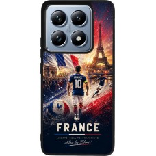 Xiaomi 14T Pro Case Hülle - Silikon schwarz Fussball Frankreich splash 2026