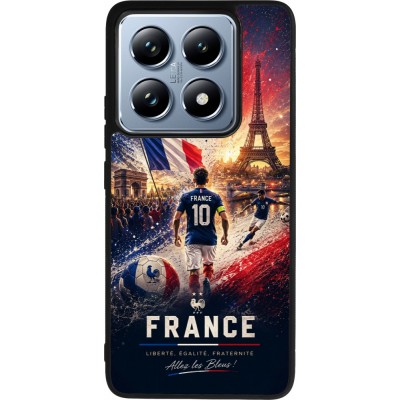 Xiaomi 14T Pro Case Hülle - Silikon schwarz Fussball Frankreich splash 2026