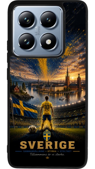Xiaomi 14T Pro Case Hülle - Silikon schwarz Fussball Schweden splash 2026