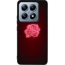 Coque Xiaomi 14T Pro - Silicone rigide noir Spring 23 neon rose