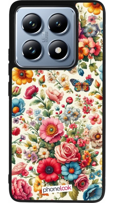 Xiaomi 14T Pro Case Hülle - Silikon schwarz Spring 25 fruehling bluetend