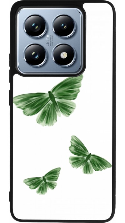 Xiaomi 14T Pro Case Hülle - Silikon schwarz Butterflies Spring 2026
