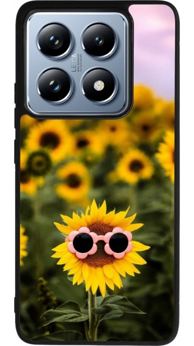Xiaomi 14T Pro Case Hülle - Silikon schwarz Sunflower with glasses Spring 2026