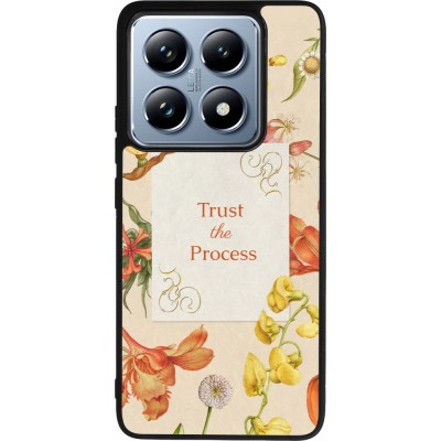 Coque Xiaomi 14T Pro - Silicone rigide noir Trust the process Spring 2026