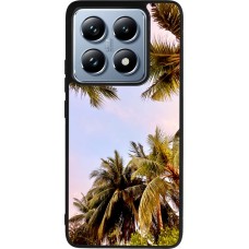 Coque Xiaomi 14T Pro - Silicone rigide noir Summer 2023 palm tree vibe