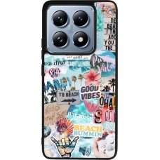 Coque Xiaomi 14T Pro - Silicone rigide noir Summer 20 collage