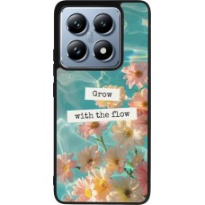 Coque Xiaomi 14T Pro - Silicone rigide noir Summer 2025 Grow with the flow