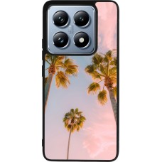 Xiaomi 14T Pro Case Hülle - Silikon schwarz Summer 2025 Palmiers