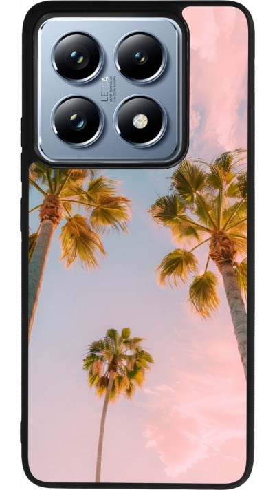 Xiaomi 14T Pro Case Hülle - Silikon schwarz Summer 2025 Palmiers