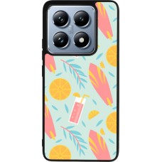 Xiaomi 14T Pro Case Hülle - Silikon schwarz Summer 2025 Pattern citron