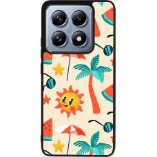Xiaomi 14T Pro Case Hülle - Silikon schwarz Summer 2025 Pattern soleil