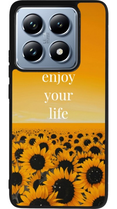 Xiaomi 14T Pro Case Hülle - Silikon schwarz Summer 2026 Enjoy your life