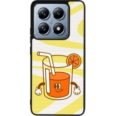 Coque Xiaomi 14T Pro - Silicone rigide noir Summer drink 2026