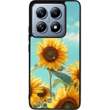 Coque Xiaomi 14T Pro - Silicone rigide noir Sunflowers Summer 2026