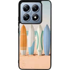 Xiaomi 14T Pro Case Hülle - Silikon schwarz Summer surfboard 2025