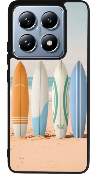 Xiaomi 14T Pro Case Hülle - Silikon schwarz Summer surfboard 2025