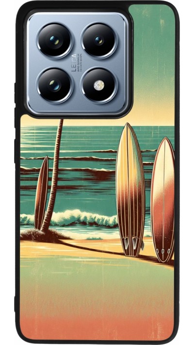 Xiaomi 14T Pro Case Hülle - Silikon schwarz Surf Paradise