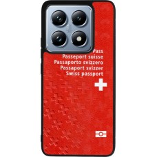 Xiaomi 14T Pro Case Hülle - Silikon schwarz Swiss Passport