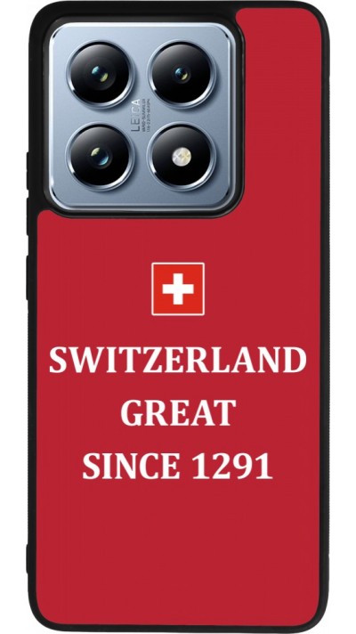 Coque Xiaomi 14T Pro - Silicone rigide noir Switzerland Great Since 1291