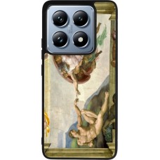 Coque Xiaomi 14T Pro - Silicone rigide noir Tableau art - La Création d’Adam - Michel-Ange