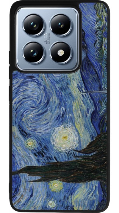 Coque Xiaomi 14T Pro - Silicone rigide noir Tableau art - La Nuit étoilée - Van Gogh