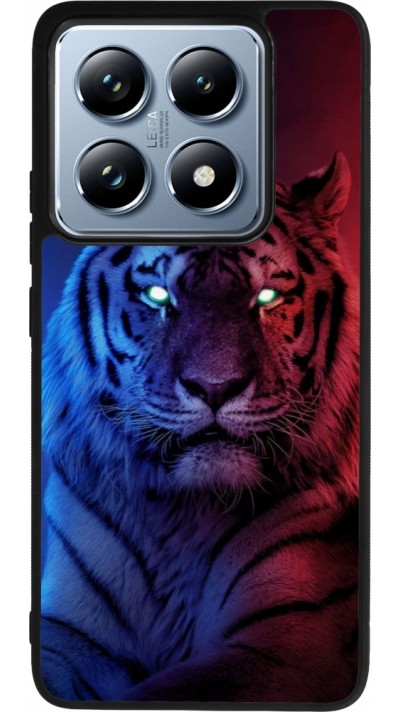Xiaomi 14T Pro Case Hülle - Silikon schwarz Tiger Blue Red