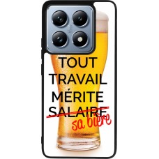 Xiaomi 14T Pro Case Hülle - Silikon schwarz Tout travail mérite sa bière