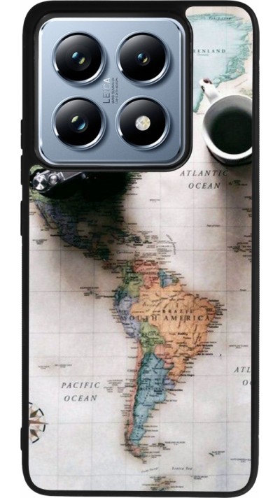 Xiaomi 14T Pro Case Hülle - Silikon schwarz Travel 01