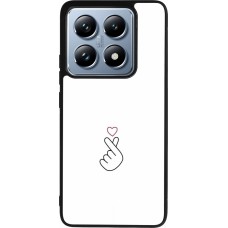 Xiaomi 14T Pro Case Hülle - Silikon schwarz Valentine 2024 heat by Millennials