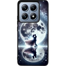 Coque Xiaomi 14T Pro - Silicone rigide noir Valentine 2024 Love under the moon