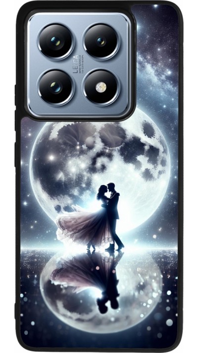 Xiaomi 14T Pro Case Hülle - Silikon schwarz Valentin 2024 Liebe unter dem Mond