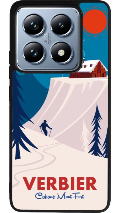 Xiaomi 14T Pro Case Hülle - Silikon schwarz Verbier Cabane Mont-Fort