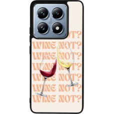 Coque Xiaomi 14T Pro - Silicone rigide noir Wine not