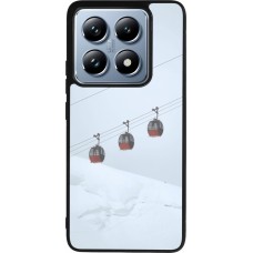 Xiaomi 14T Pro Case Hülle - Silikon schwarz Winter 22 ski lift