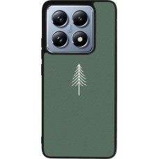 Coque Xiaomi 14T Pro - Silicone rigide noir Christmas 22 minimalist tree