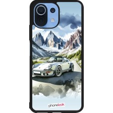 Xiaomi Mi 11 Lite 5G Case Hülle - Silikon schwarz Porsche 911 Berg Aquarell