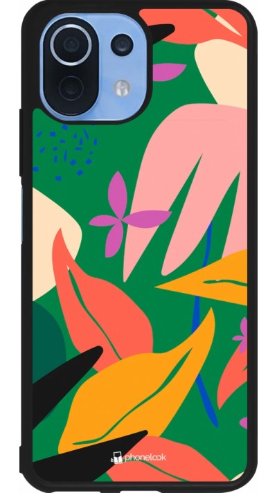 Xiaomi Mi 11 Lite 5G Case Hülle - Silikon schwarz Abstract Jungle