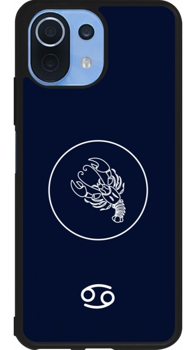 Coque Xiaomi Mi 11 Lite 5G - Silicone rigide noir Astrologie Cancer