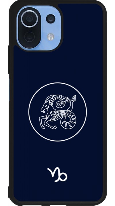 Coque Xiaomi Mi 11 Lite 5G - Silicone rigide noir Astrologie Capricorne
