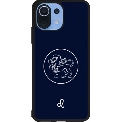 Coque Xiaomi Mi 11 Lite 5G - Silicone rigide noir Astrologie Lion