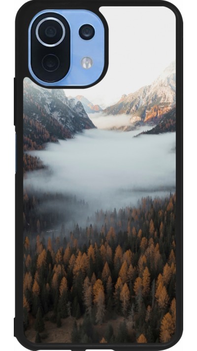Xiaomi Mi 11 Lite 5G Case Hülle - Silikon schwarz Autumn 22 forest lanscape
