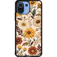 Xiaomi Mi 11 Lite 5G Case Hülle - Silikon schwarz Autumn 25 Flower pattern