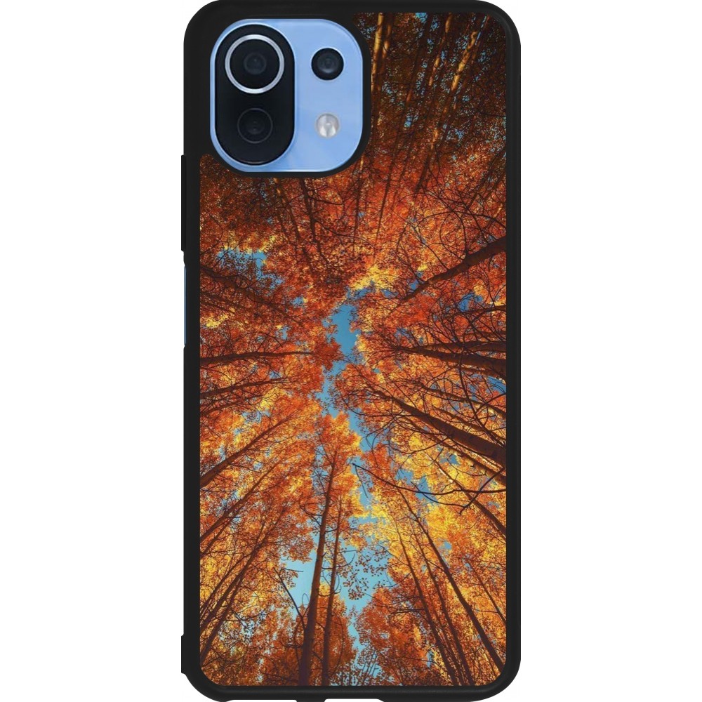 Xiaomi Mi 11 Lite 5G Case Hülle - Silikon schwarz Autumn 25 Trees
